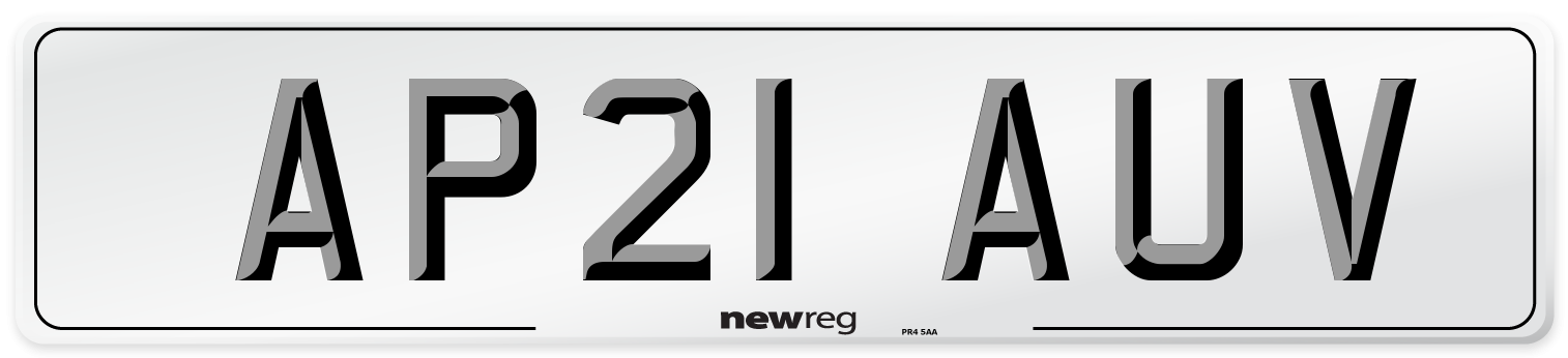 AP21 AUV Number Plate from New Reg